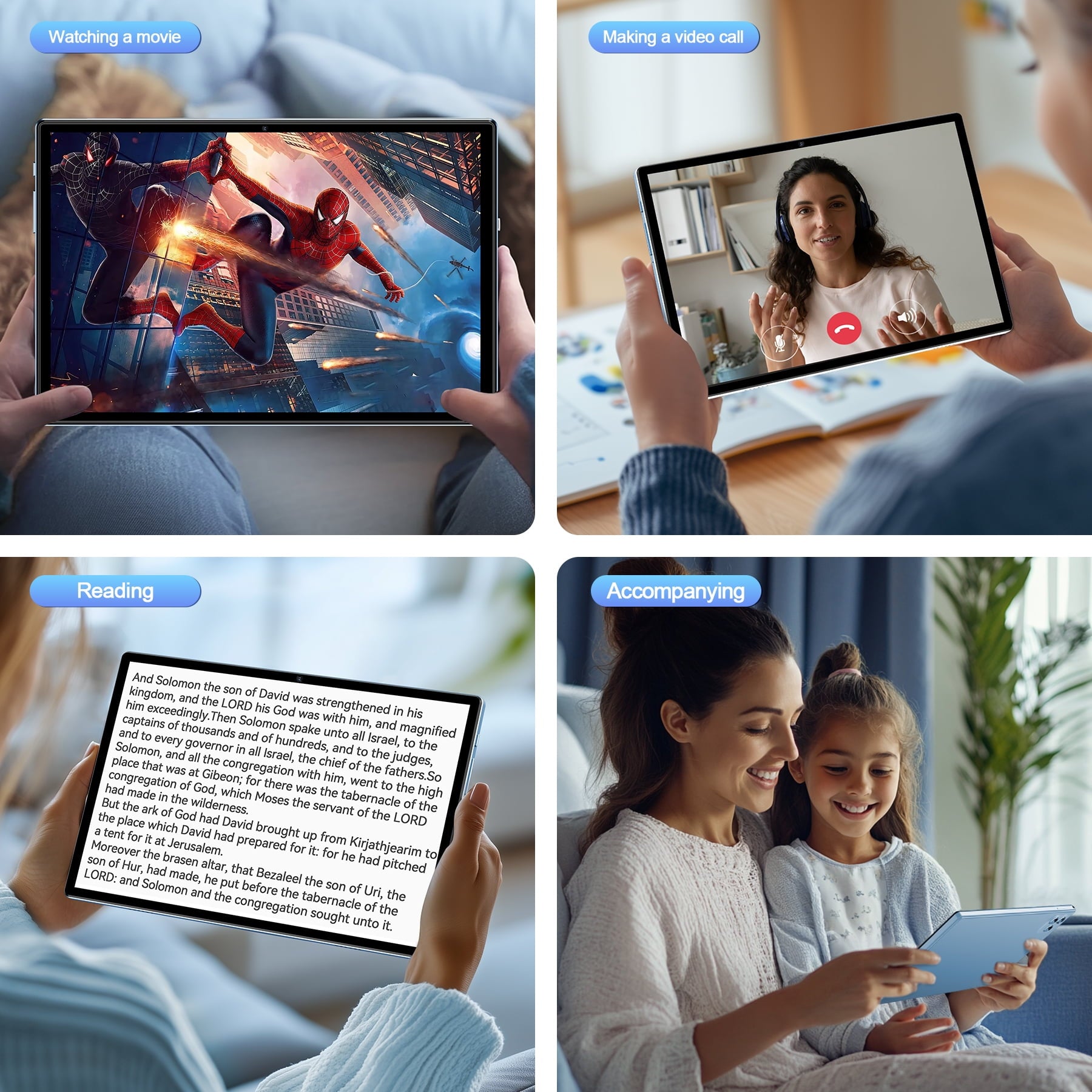 VEAT00L Tablet,10.1 inch Android 13 Tablets ,6GB RAM 64GB ROM 128GB Expand,Octa-Core Processor up with 5G WiFi,1280x800 IPS HD Touchscreen,6000mAh Battery, Bluetooth, Dual Camera, GMS (Blue)